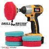 Drillbrush Drill Brush - Scrub Pads - Bathroom Accessories - Cleaning Supplies - P4-3RU-3V-QC-DB